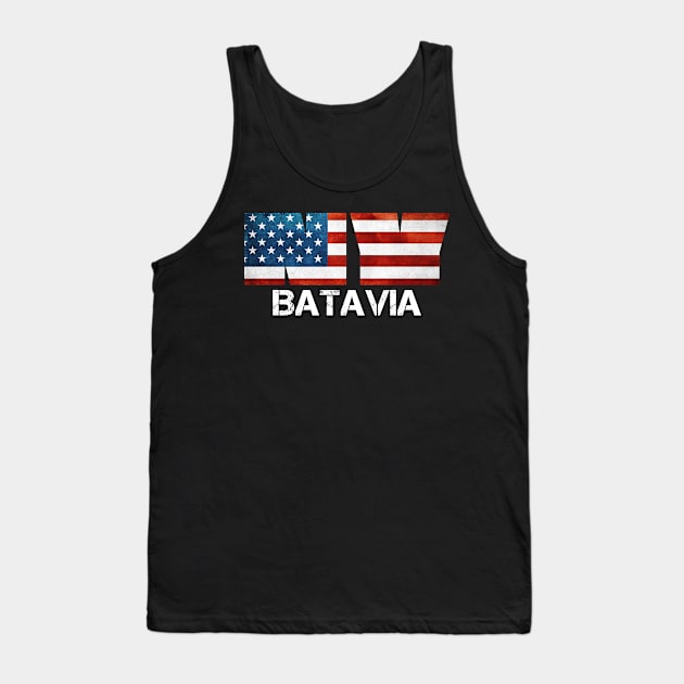 Batavia New York Vintage Distressed Souvenir Tank Top by Storeology